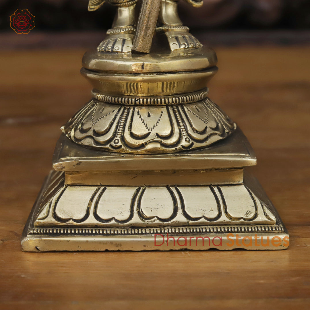 Brass Kartik Standing, Golden Finish, 11.5"