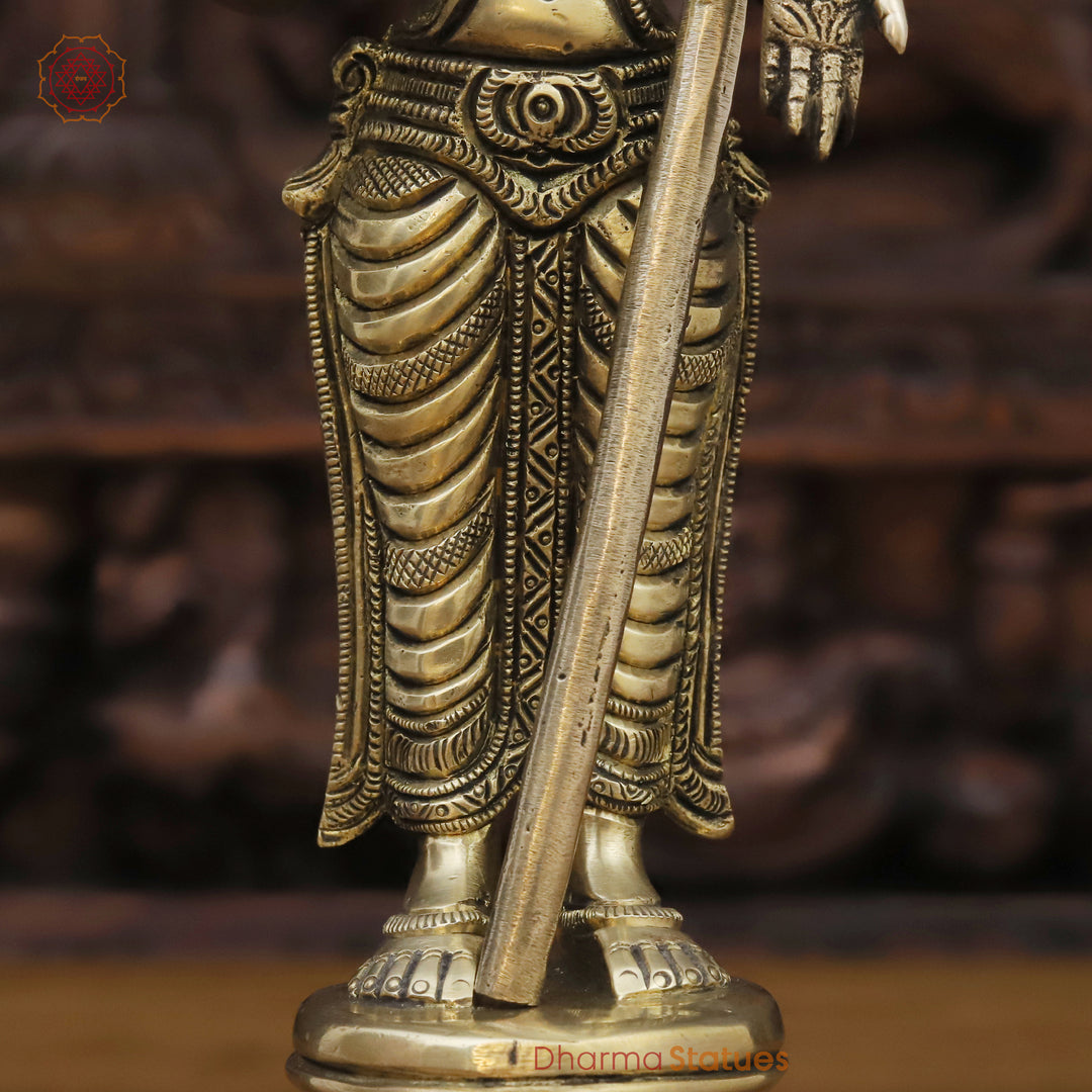 Brass Kartik Standing, Golden Finish, 11.5"