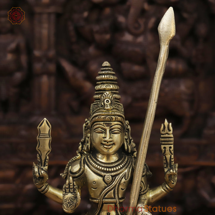 Brass Kartik Standing, Golden Finish, 11.5"