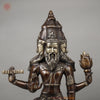 Brass Brahma Standing, Copper & Golden Finish, 39"