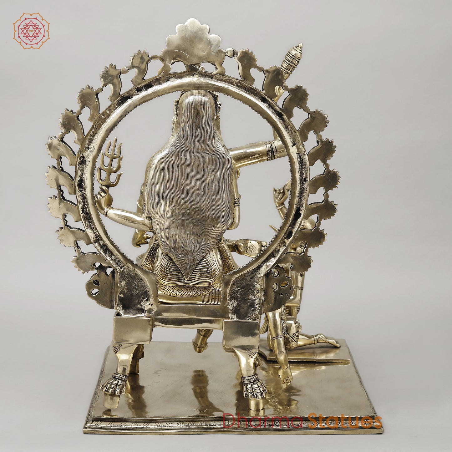 Brass Bagulamukhi with Frame, Fine Golden Finish, 24.5"