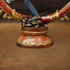 Brass Natraj Statue, Fine Colorful Finish 10.5"