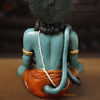 Brass Hanuman Statue, Blessing Posture, Fine colorful Finish  11"