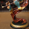 Brass Krishna Statue, Multi-Color Finish, 20.5"