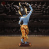 Brass Tara Statue, Standing Posture With Colorful combination 20"