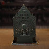 Brass Lord Mahavir, Lord Mahavir Jain Tirthankar Sitting on Throne. 12"