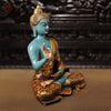 Brass Buddha Statues, Blessing Buddha, Hand Painted 17"