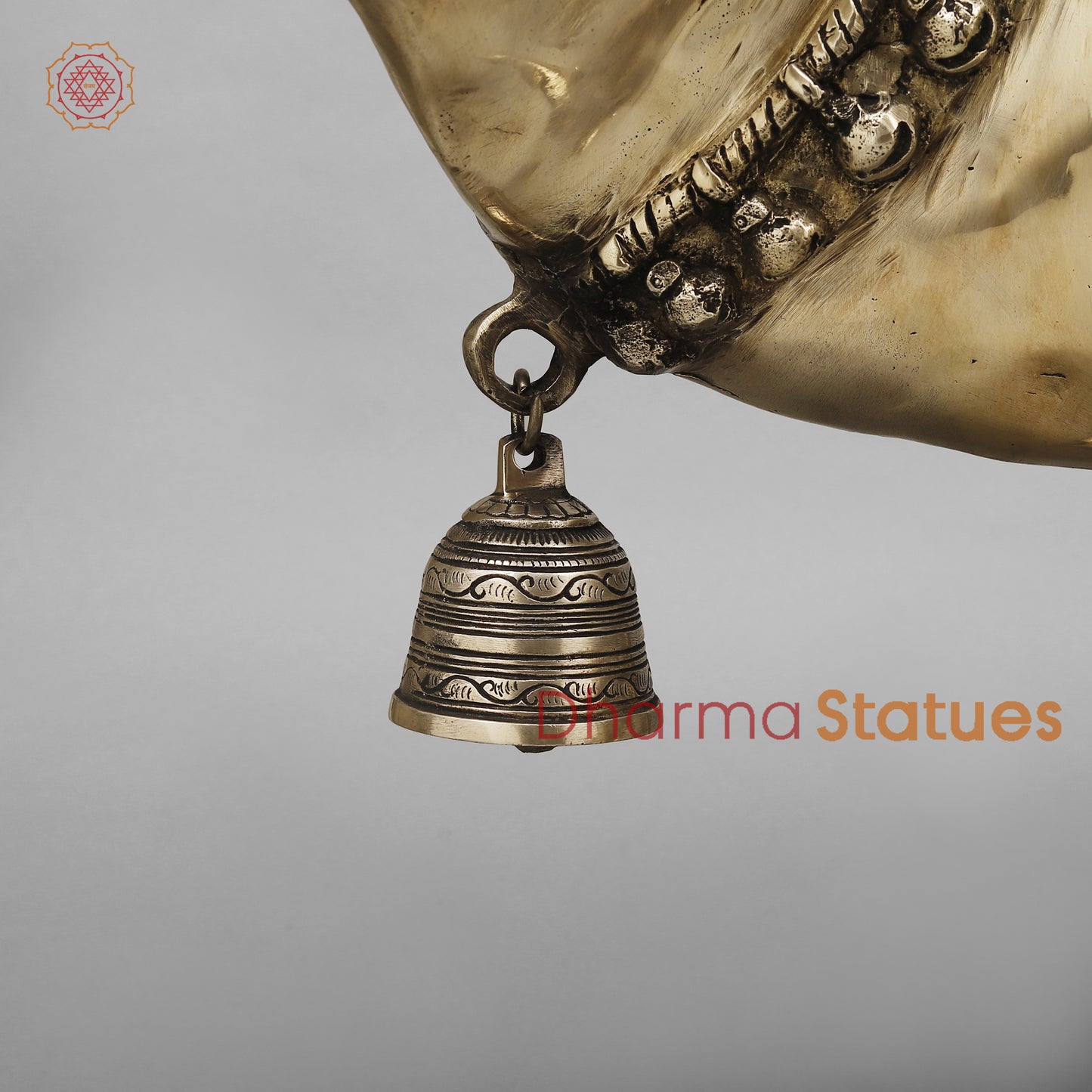 Brass Cow With Calf (Kamdhenu), Smooth Finish, 24"
