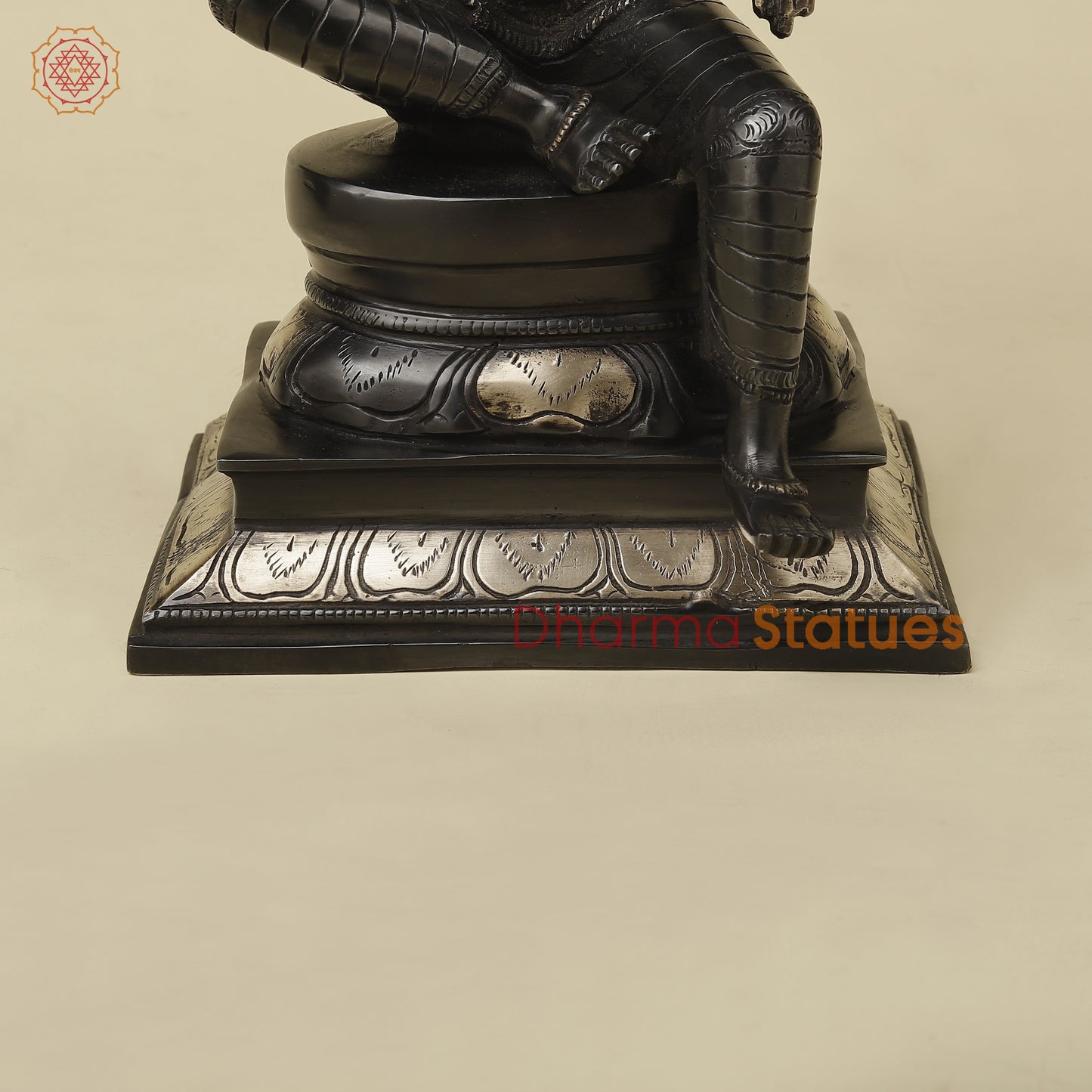 Brass Parvati in Lalita Roop, Black Patina with Golden Finish, 12"