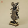 Brass Krishna as Shrinath Ji, Black & Gold Finish, 17"