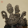 Brass Shrinath Wall Hanging Face, Black Patina with Golden Finish, 17.5"
