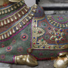 Brass Nandi Seated Large with Stonework & smooth Finish 50”