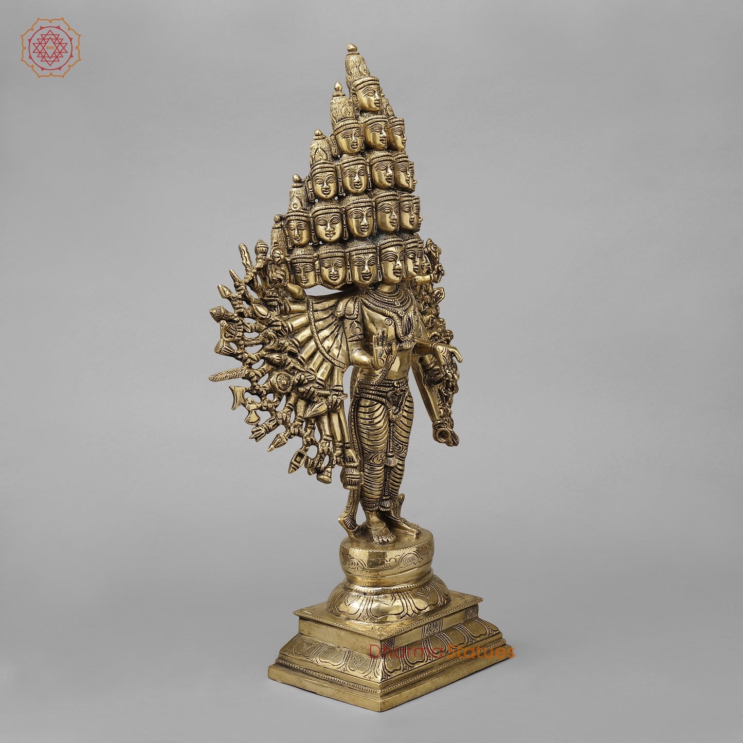 Brass Sada Shiva, Golden Finish, 22"