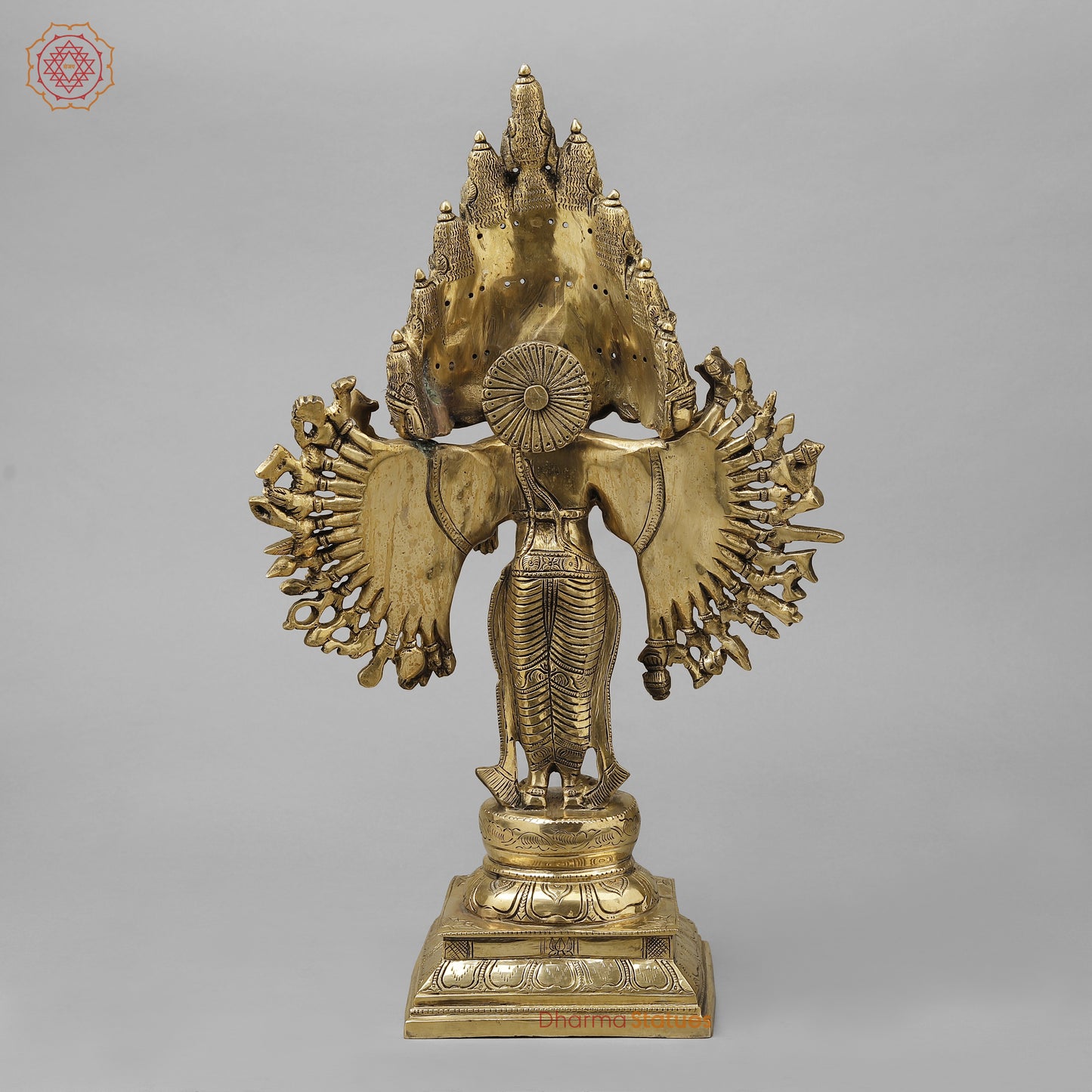 Brass Sada Shiva, Golden Finish, 22"