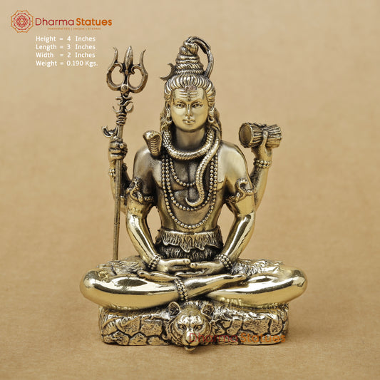 Brass Shiva Fine, 4"