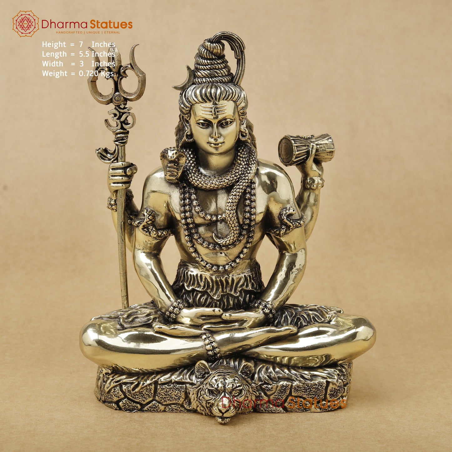 Brass Shiva Fine, 7"