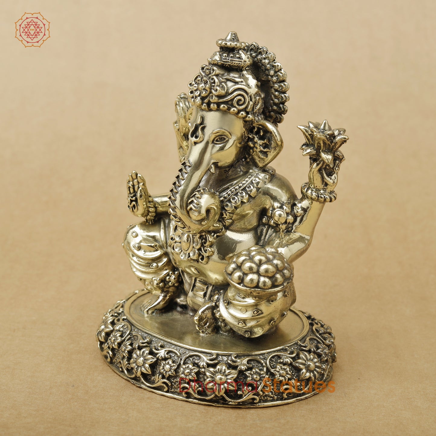 Brass Ganesh Fine, 5"