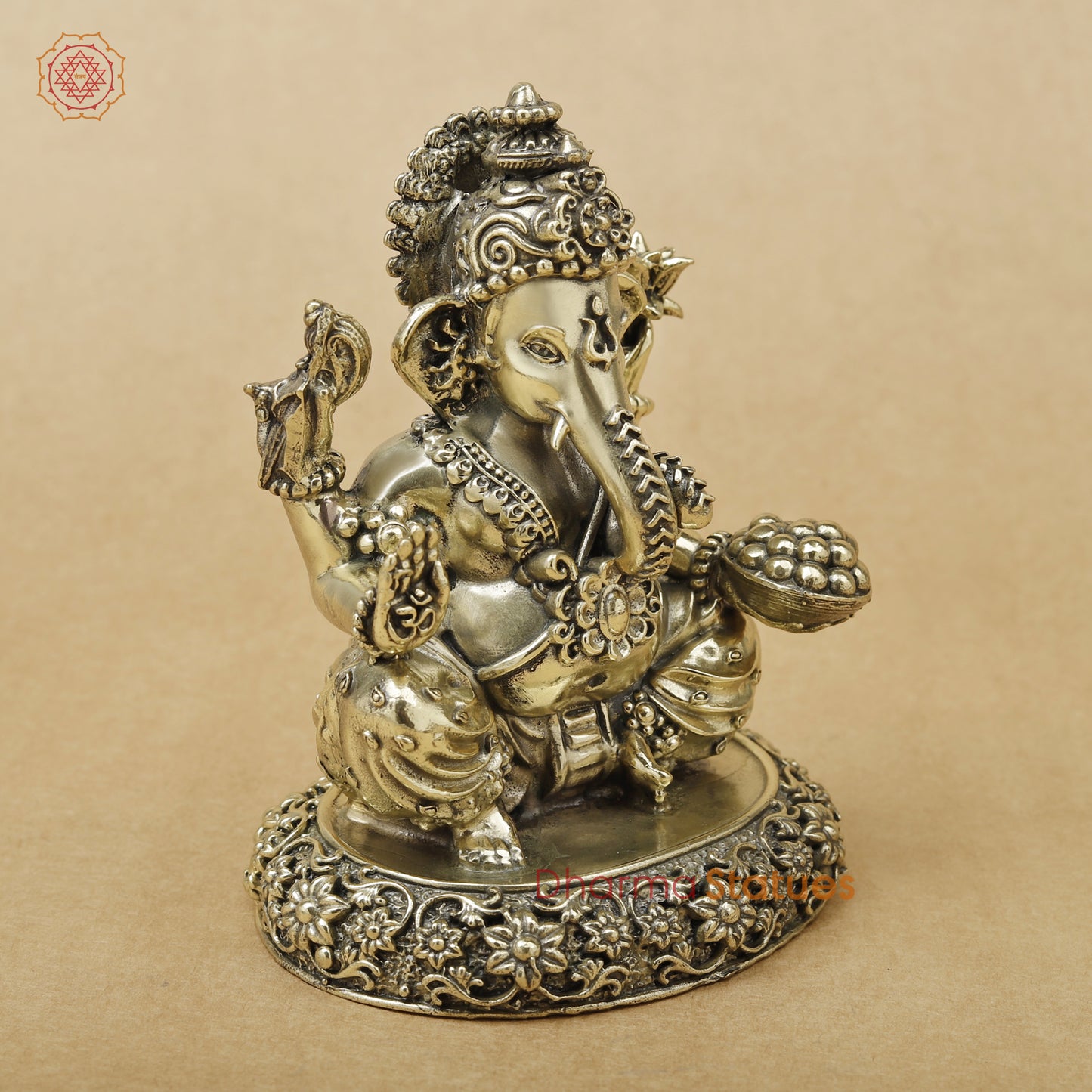Brass Ganesh Fine, 5"