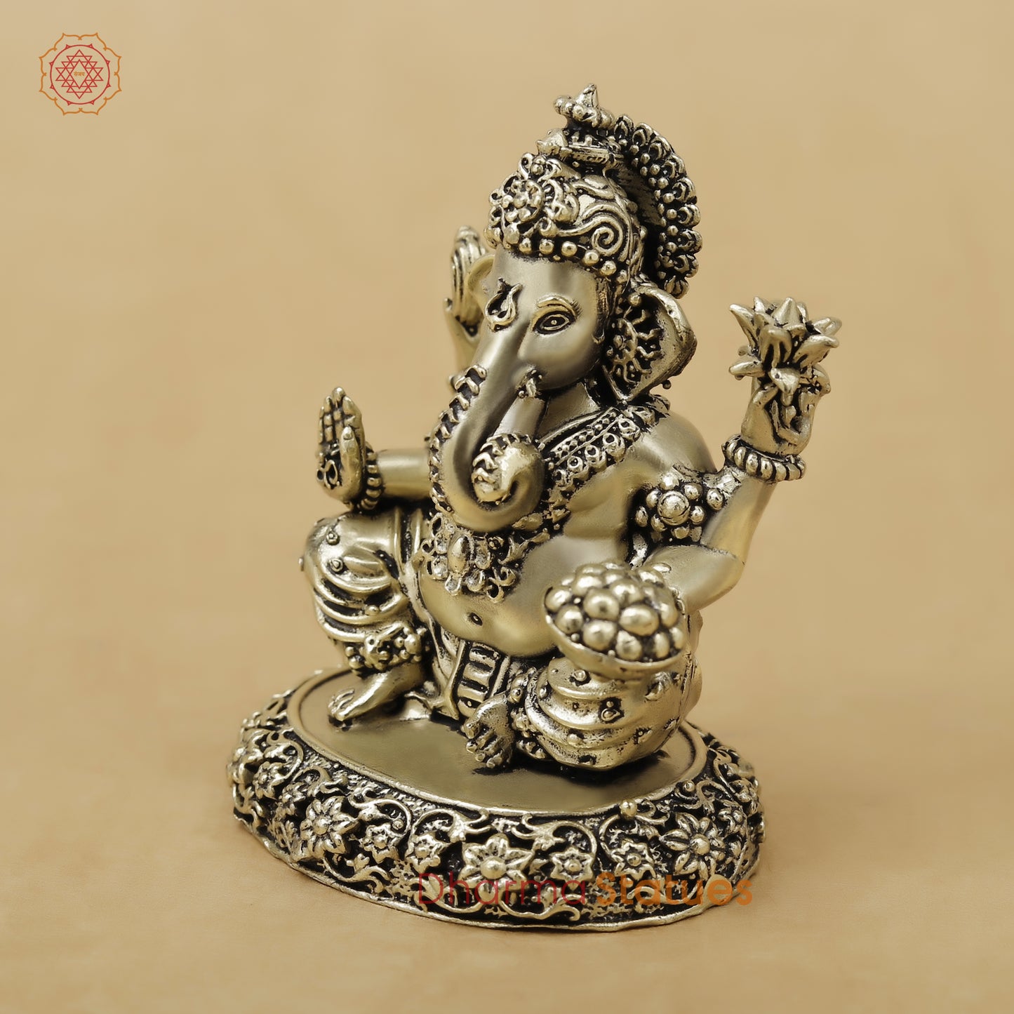Brass Ganesh Fine, 3"