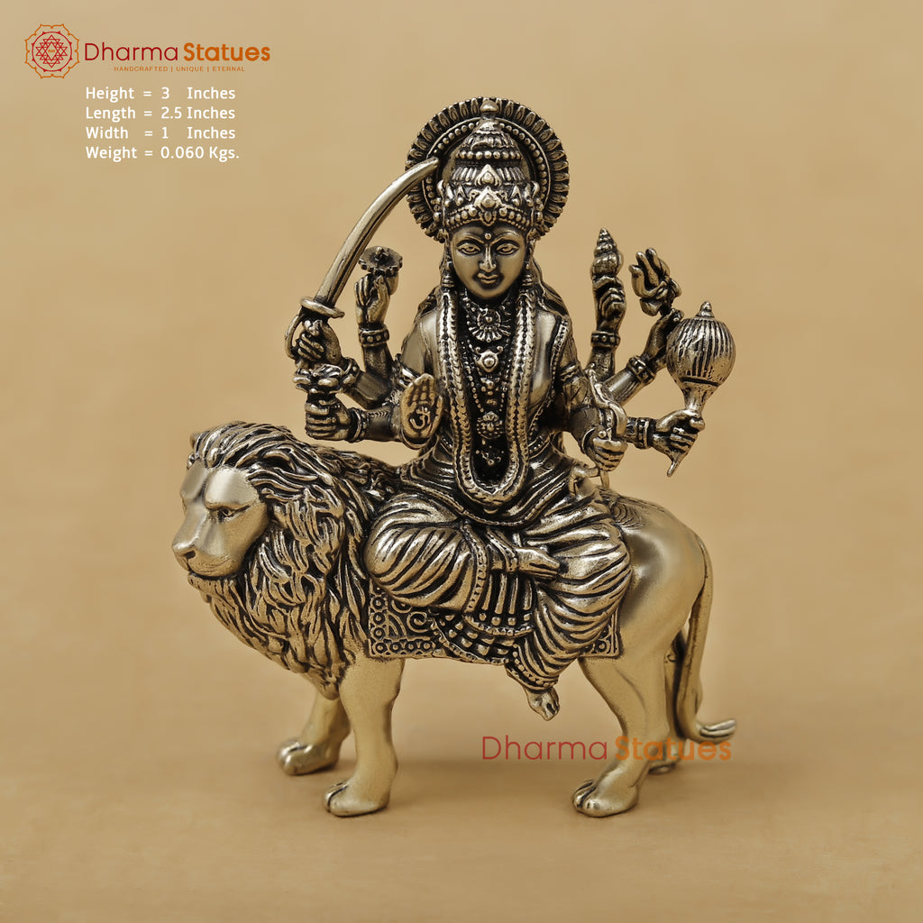 Brass Durga Fine 3"