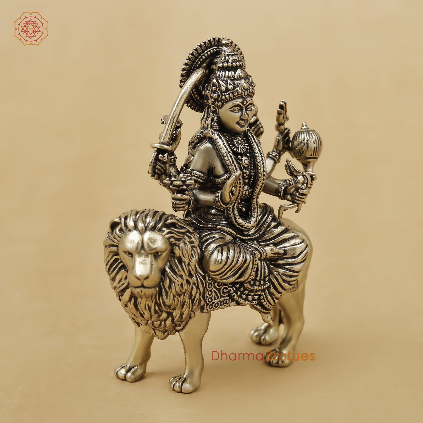 Brass Durga Fine, 3"