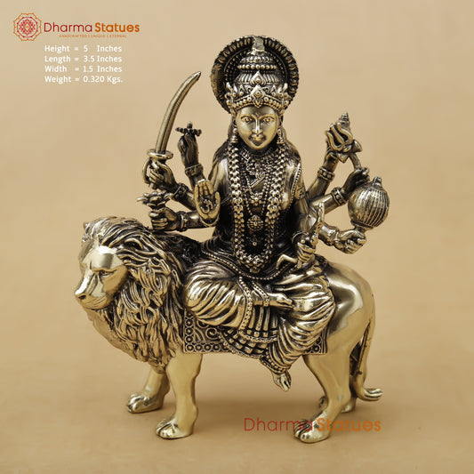 Brass Durga Fine, 5"