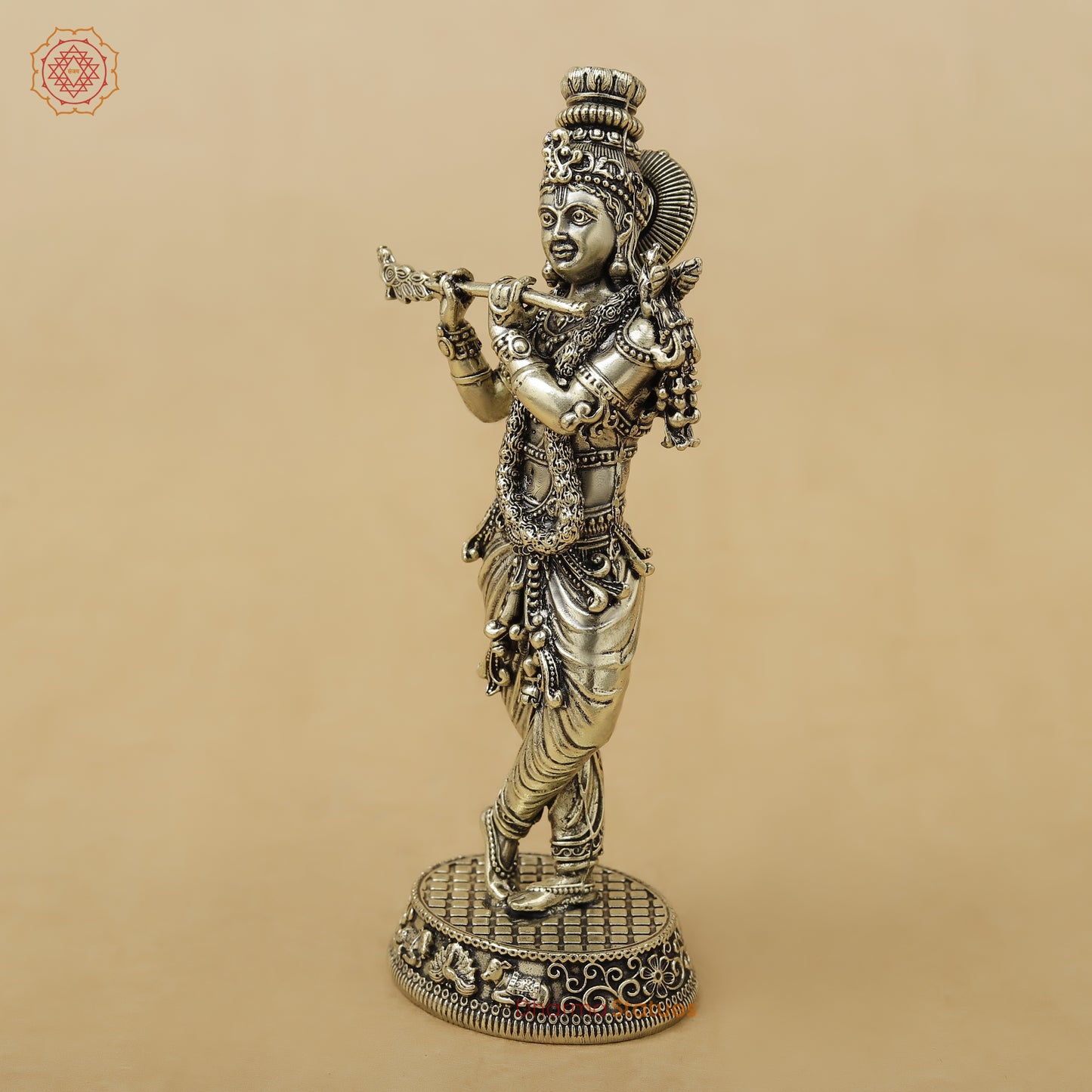Brass Krishna Fine, 5.5"