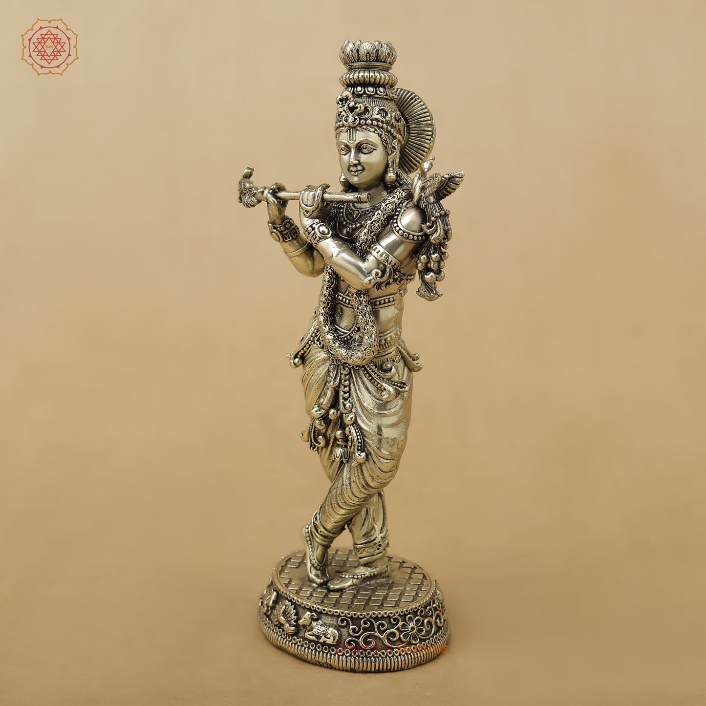 Brass Krishna Fine, 6.5"