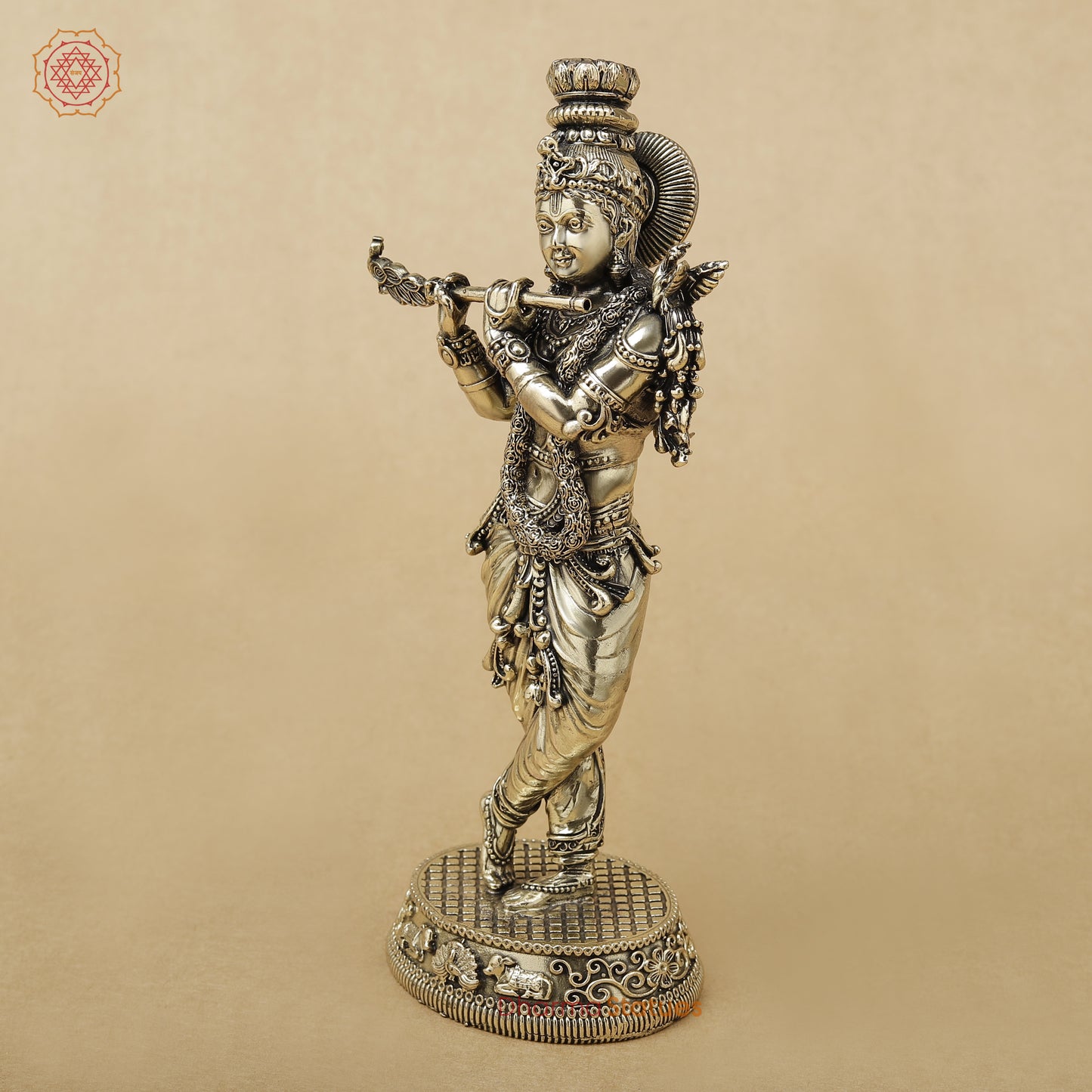 Brass Krishna Fine, 7.5"