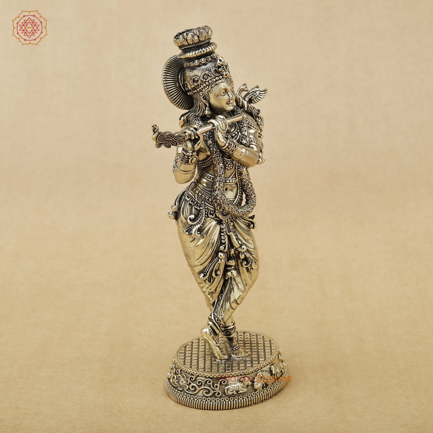 Brass Krishna Fine, 7.5"