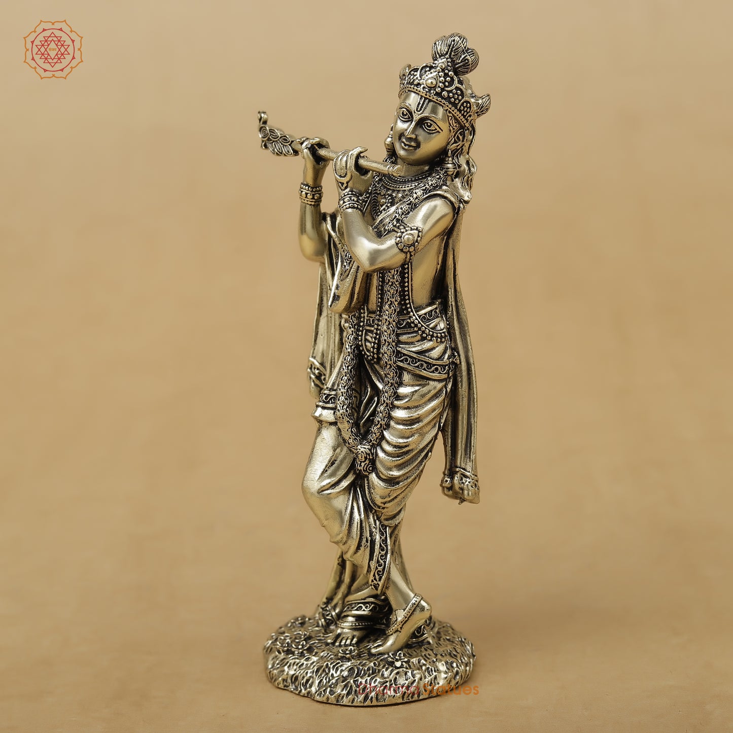 Brass Krishna Fine, 5"