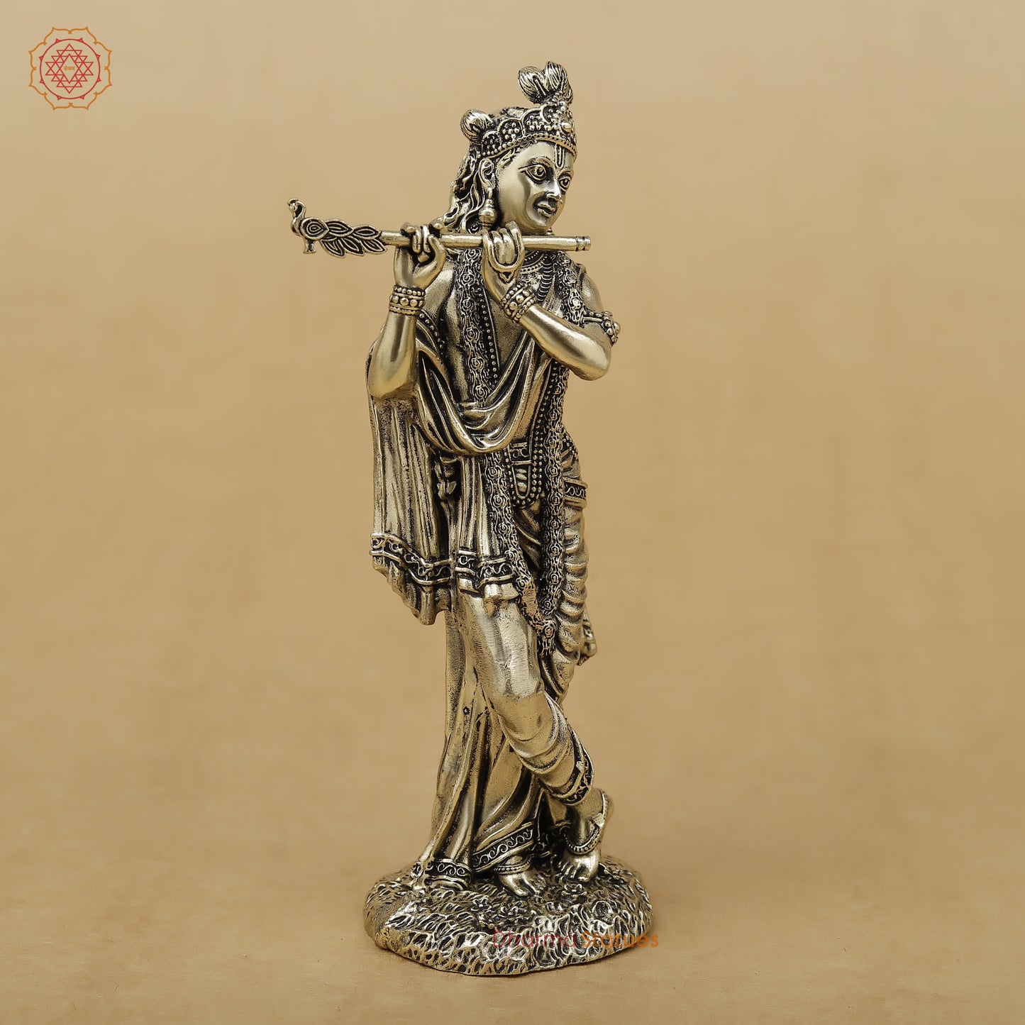 Brass Krishna Fine, 5"