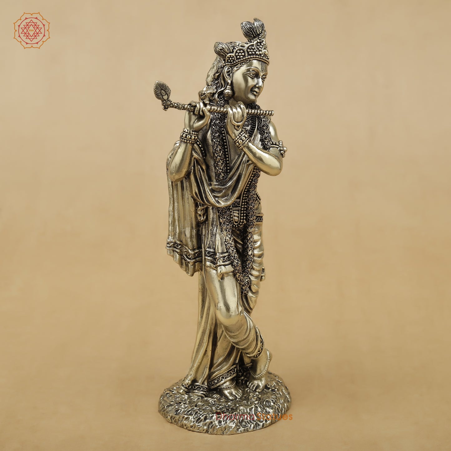 Brass Krishna Fine, 8"