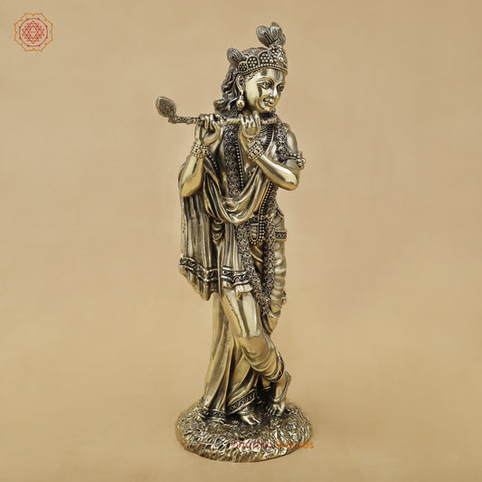 Brass Krishna Fine, 10"