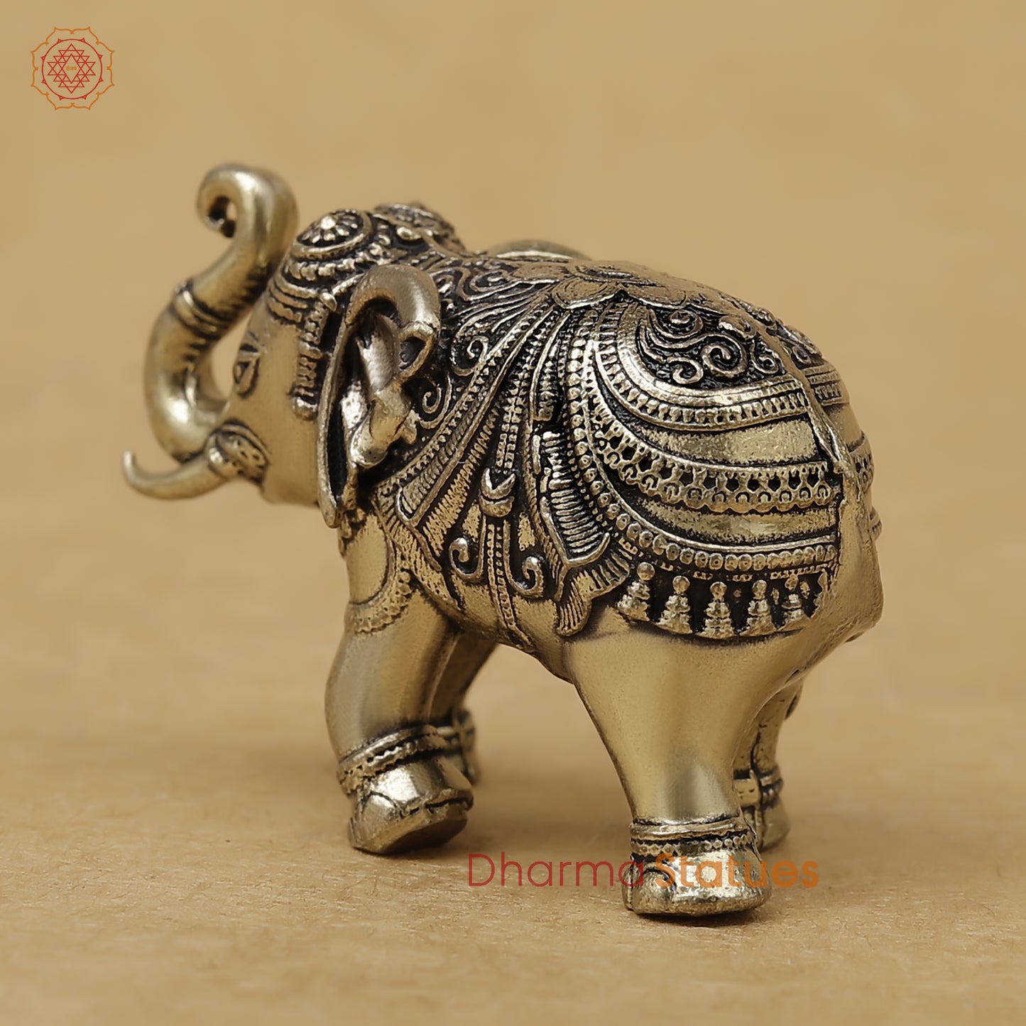 Brass Elephant Fine, 1.5"