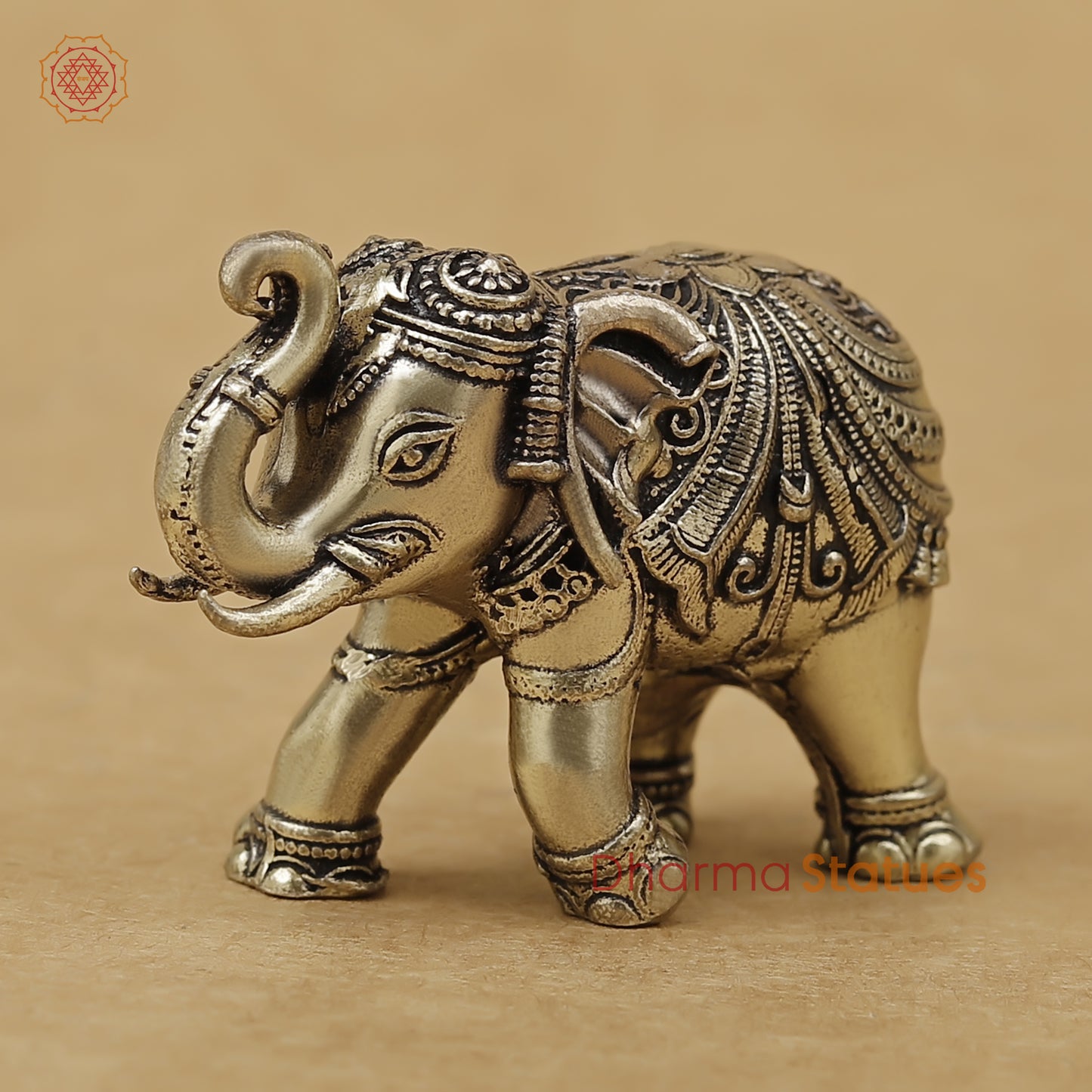 Brass Elephant Fine, 1.5"
