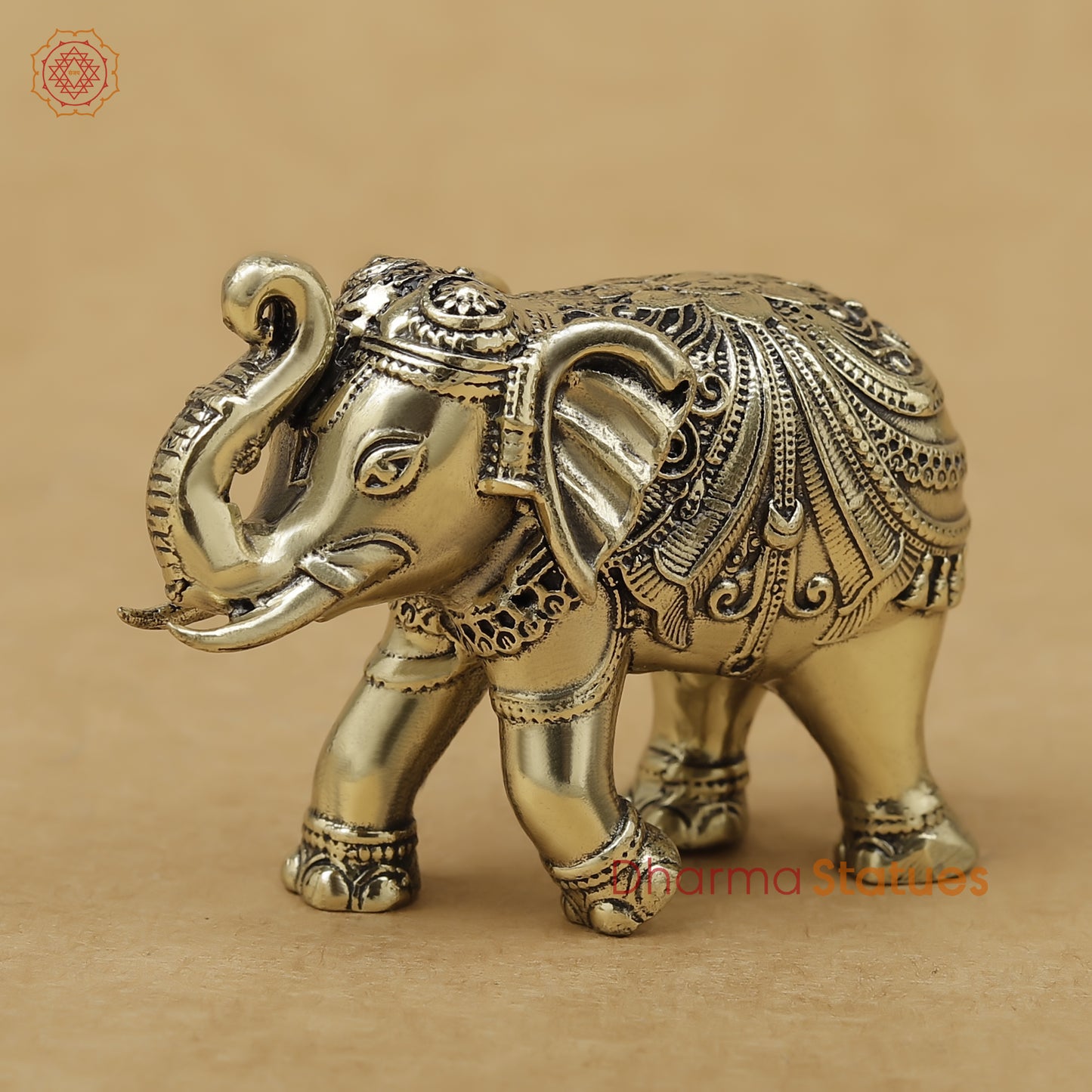 Brass Elephant Fine, 2"