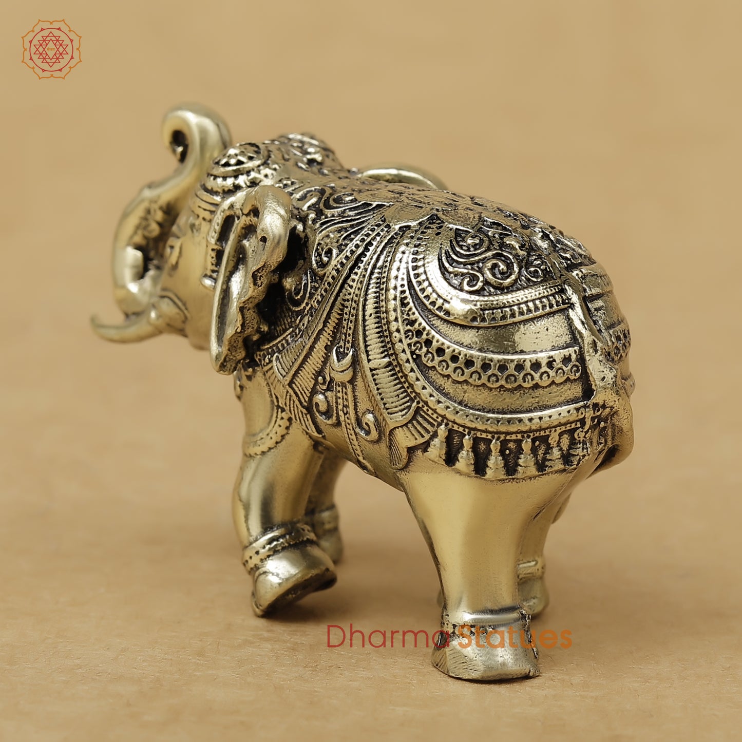 Brass Elephant Fine, 2"