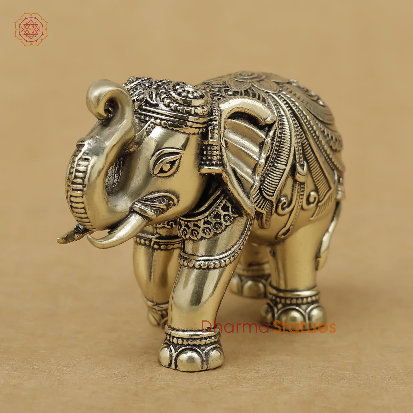 Brass Elephant Fine, 2"