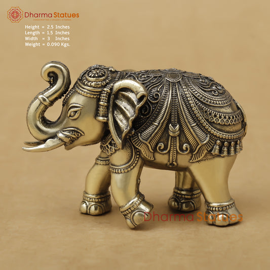 Brass Elephant Fine, 2.5"