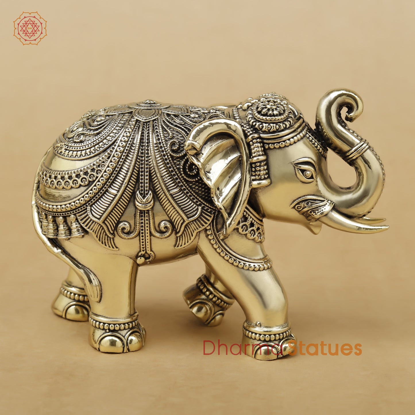 Brass Elephant Fine, 4"