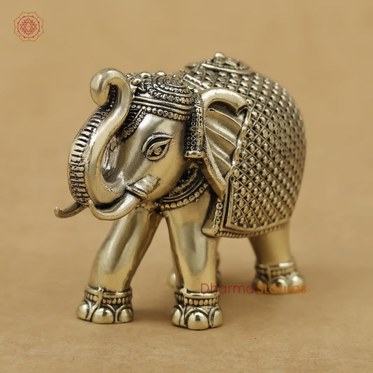 Brass Elephant Fine, 2"