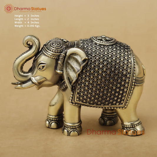 Brass Elephant Fine, 3"