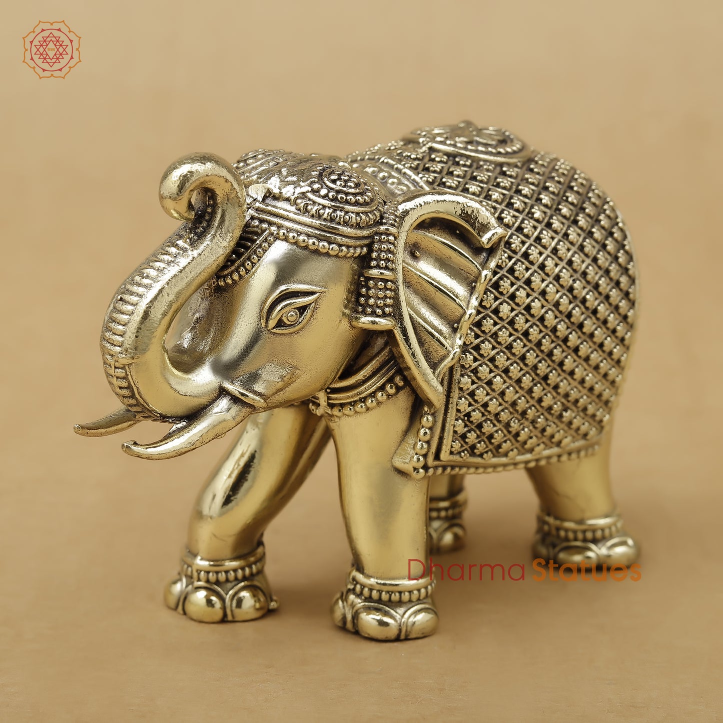 Brass Elephant Fine, 3.5"