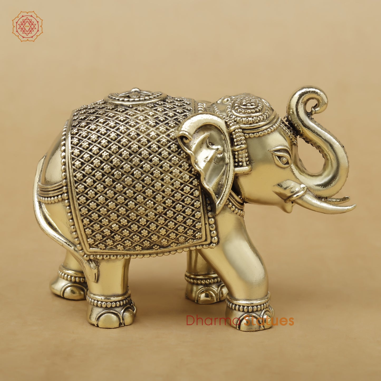 Brass Elephant Fine, 3.5"