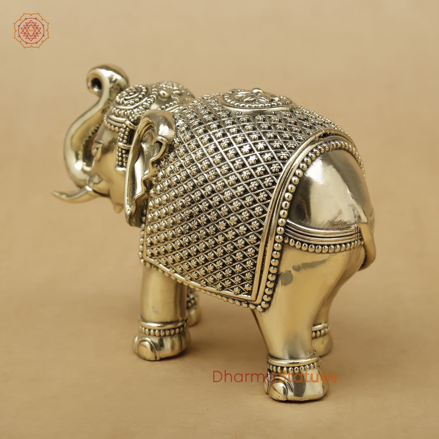 Brass Elephant Fine, 4"