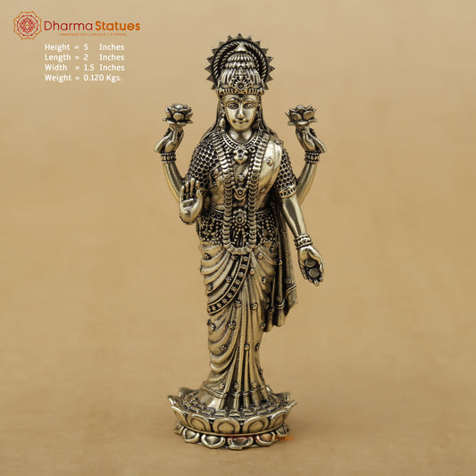 Brass Lakshmi Fine, 5"