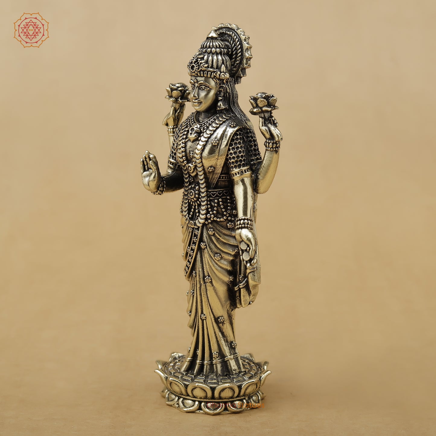 Brass Lakshmi Fine, 6"