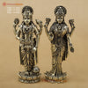 Brass Vishnu & Lakshmi Pair Fine, 6"