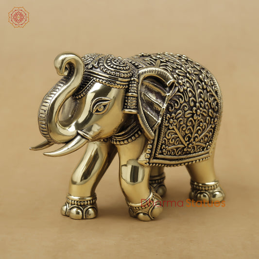 Brass Elephant Fine, 3"